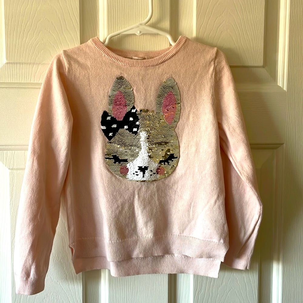 H&M kids pink sweater long sleeve